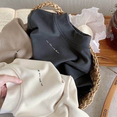 男女童加厚打底衫秋冬内搭