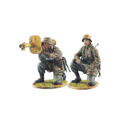 1/35树脂二战人物模型德国空降装甲兵队二人组炮兵人GK白模手办87