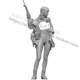 35现代女兵人物模型性感美女人偶EVELYN步兵GK白模裸手办雕像78