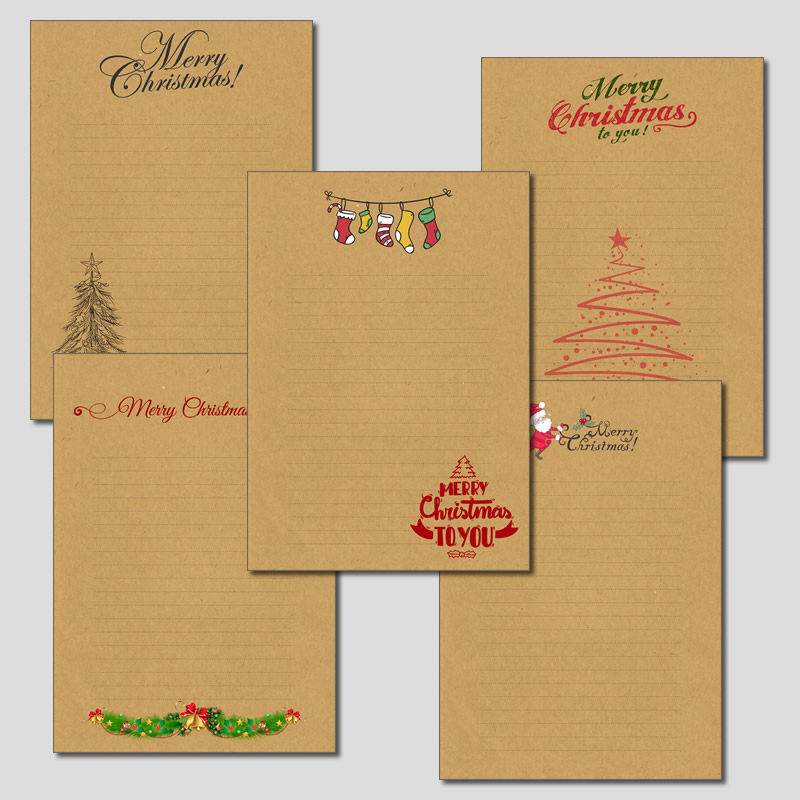 定制#圣诞系列#创意文艺范牛皮纸信纸信笺a4#顺丰发货#不包邮