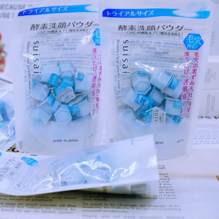 福利日本kanebo水之璨系列酵素洗颜粉小蓝罐旅行装深层清洁