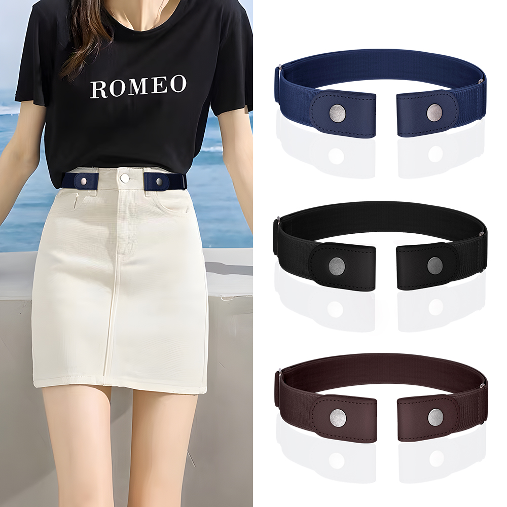 夏季百搭帆布免打孔腰带裙子配饰