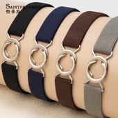 装 懒人弹力松紧腰带女可调节隐形收紧裤 腰带百搭时尚 饰收腰神器