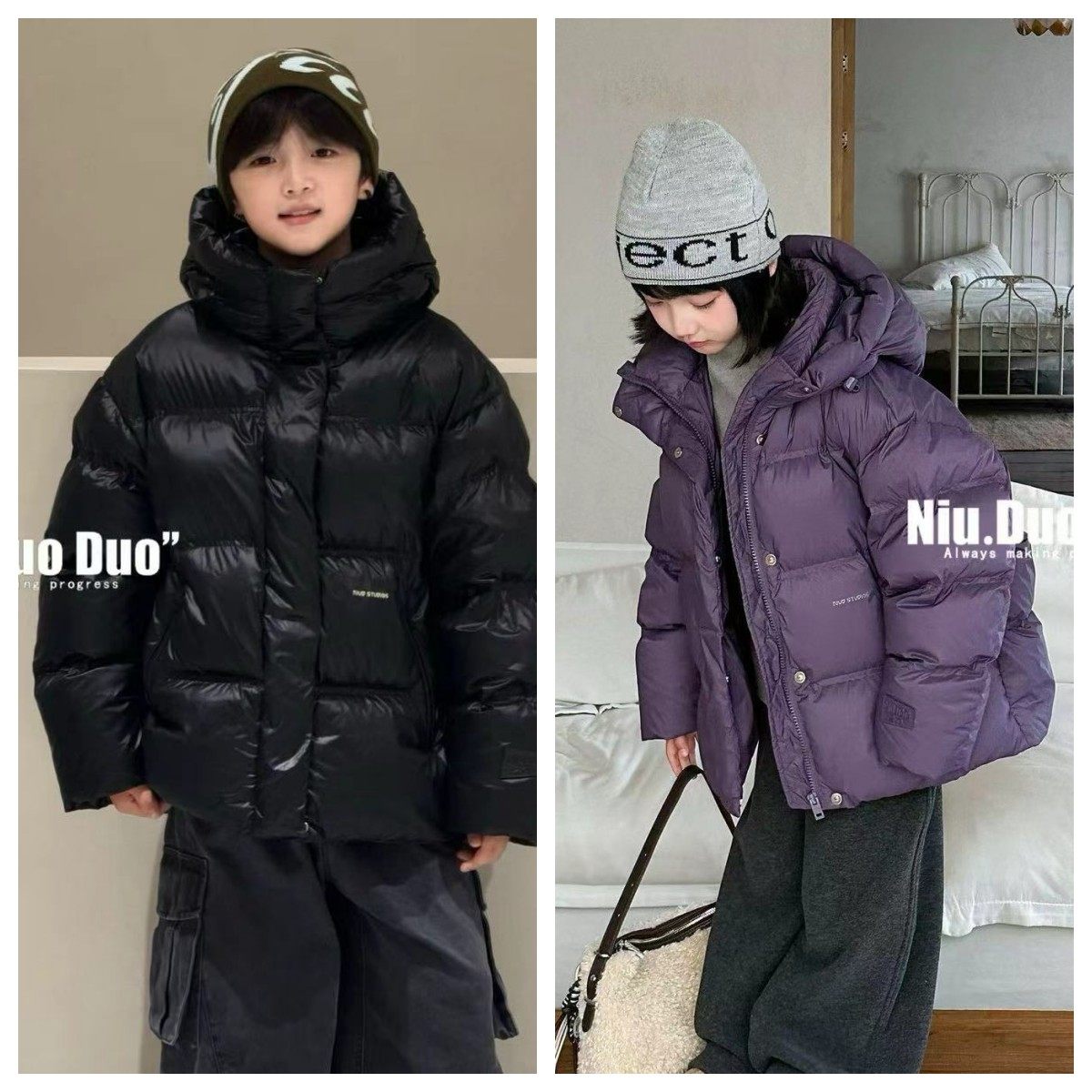 儿童羽绒服2025冬季新款连帽羽绒服男女加厚保暖时尚百搭羽绒外套