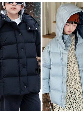 90白鸭绒加厚保暖连帽羽绒服
