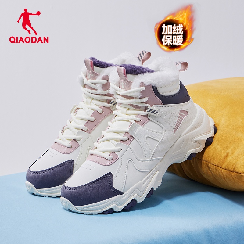 女鞋乔丹加绒高板加厚保暖