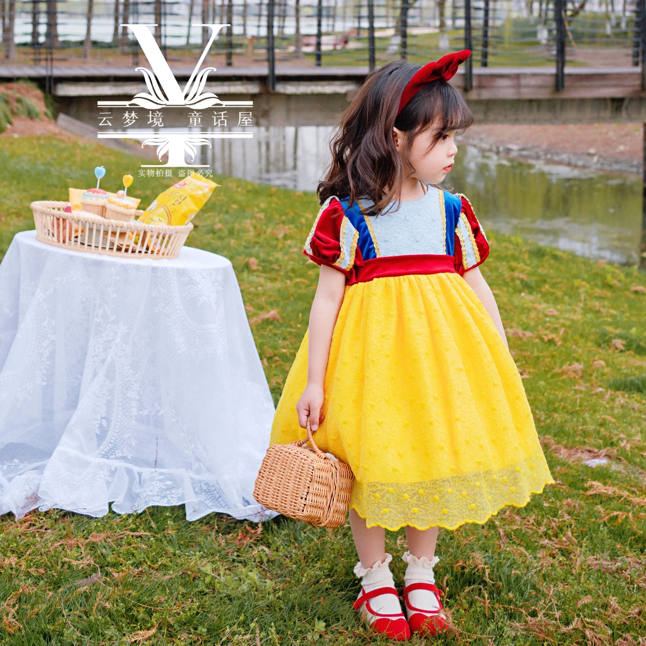 女童连衣裙宫廷春夏白雪公主
