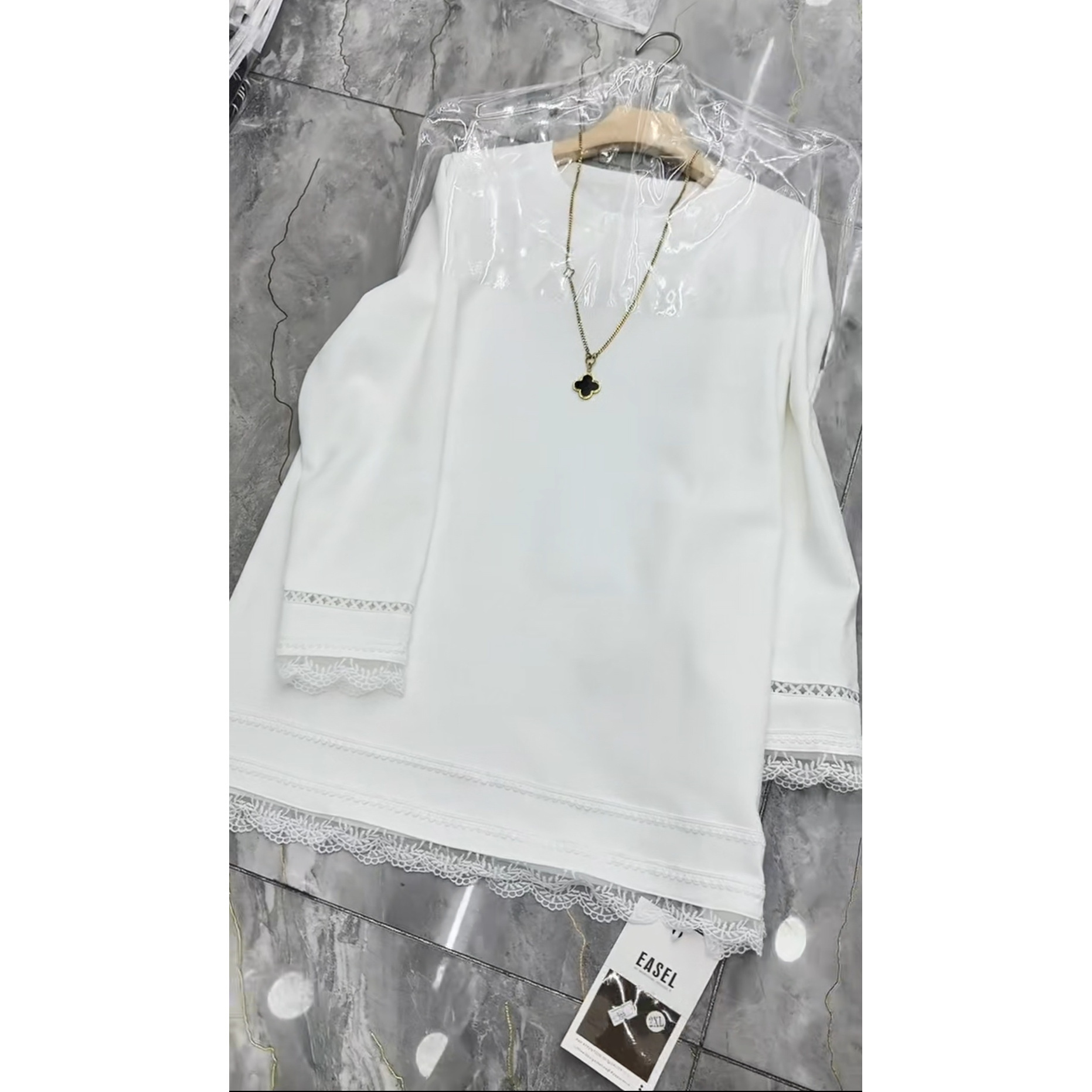 长袖韩版宽松纯色女宽百搭T恤