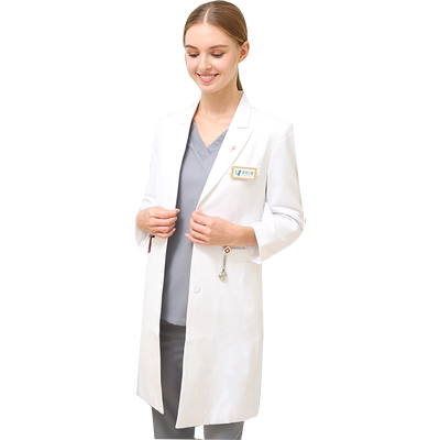白大褂长袖医生工作服定制修身