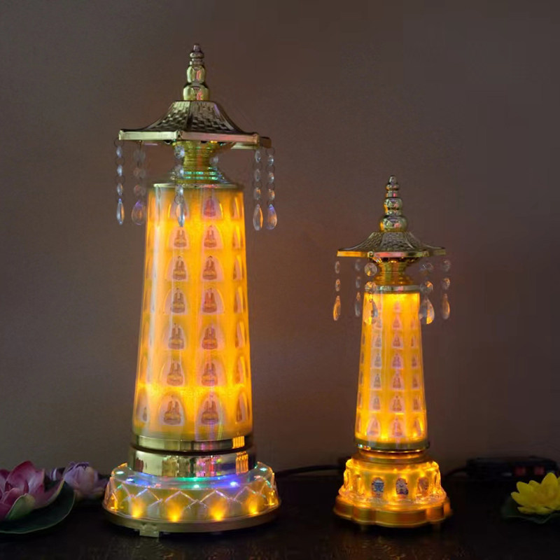 阿陀尔转动佛塔LED灯光千佛塔