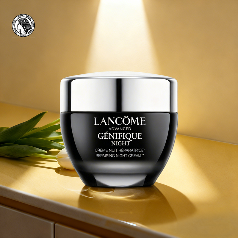 甄选 Lancome兰蔻 小黑瓶精华肌底晚霜面霜50ml滋养修复保湿维稳