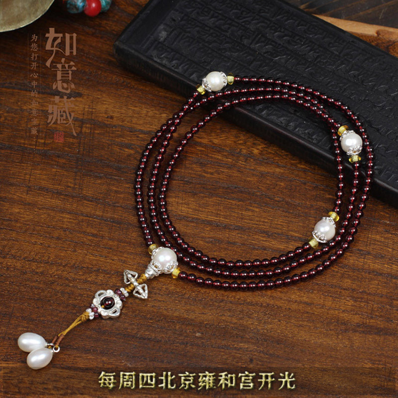 ÈçÒâ²Ø×ÏÑÀÎÚʯÁñʯÊÖ´®¿É¸Ä´©216ÊÖÁ´4mm·ðÖéÇ幬·ç¸ñÎ÷·½·ðÏîÁ´
