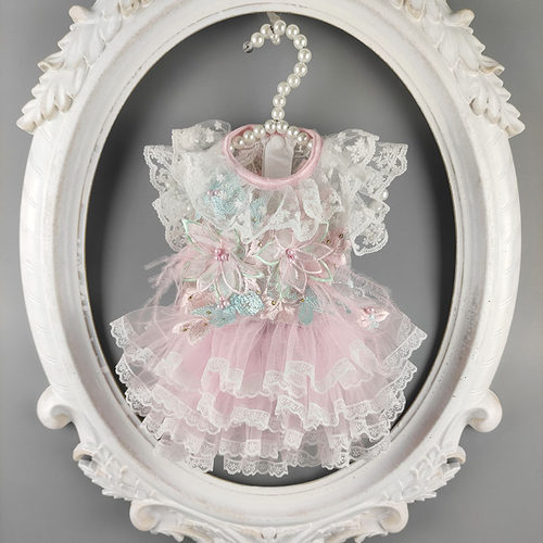 六瓣花春夏季小型裙子狗狗衣服