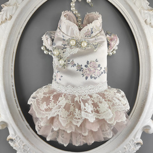 大小姐宠物旗袍狗狗衣服礼服泰迪比熊博美约克夏马尔济斯春秋冬款