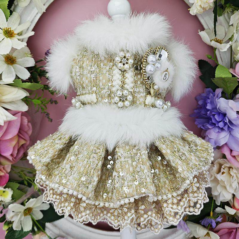 私宠手作亮片香风狗狗秋冬衣服
