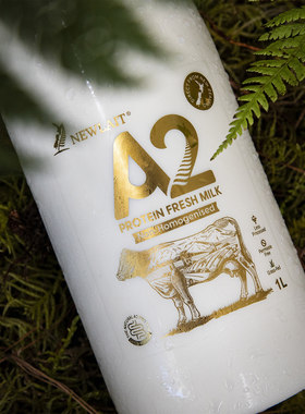 纽兰特newlait巴氏杀菌非均质A2β鲜牛奶 2瓶配送13次 共26瓶