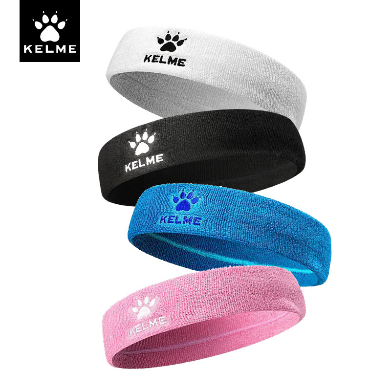 卡尔美运动发带男头带止汗带头巾女吸汗头戴跑步健身篮球导汗头箍