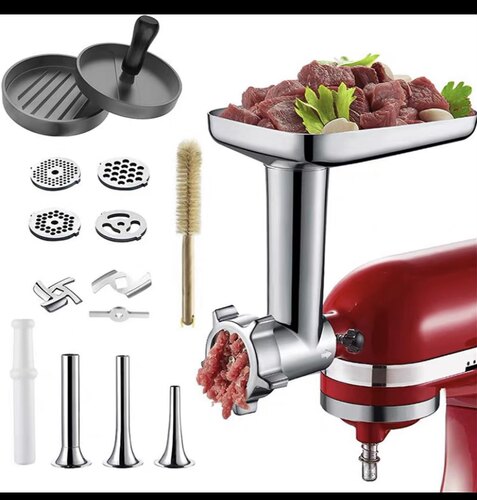 凯膳怡KA厨师机自动不锈钢绞肉灌香肠工具套装KitchenAid压面配件