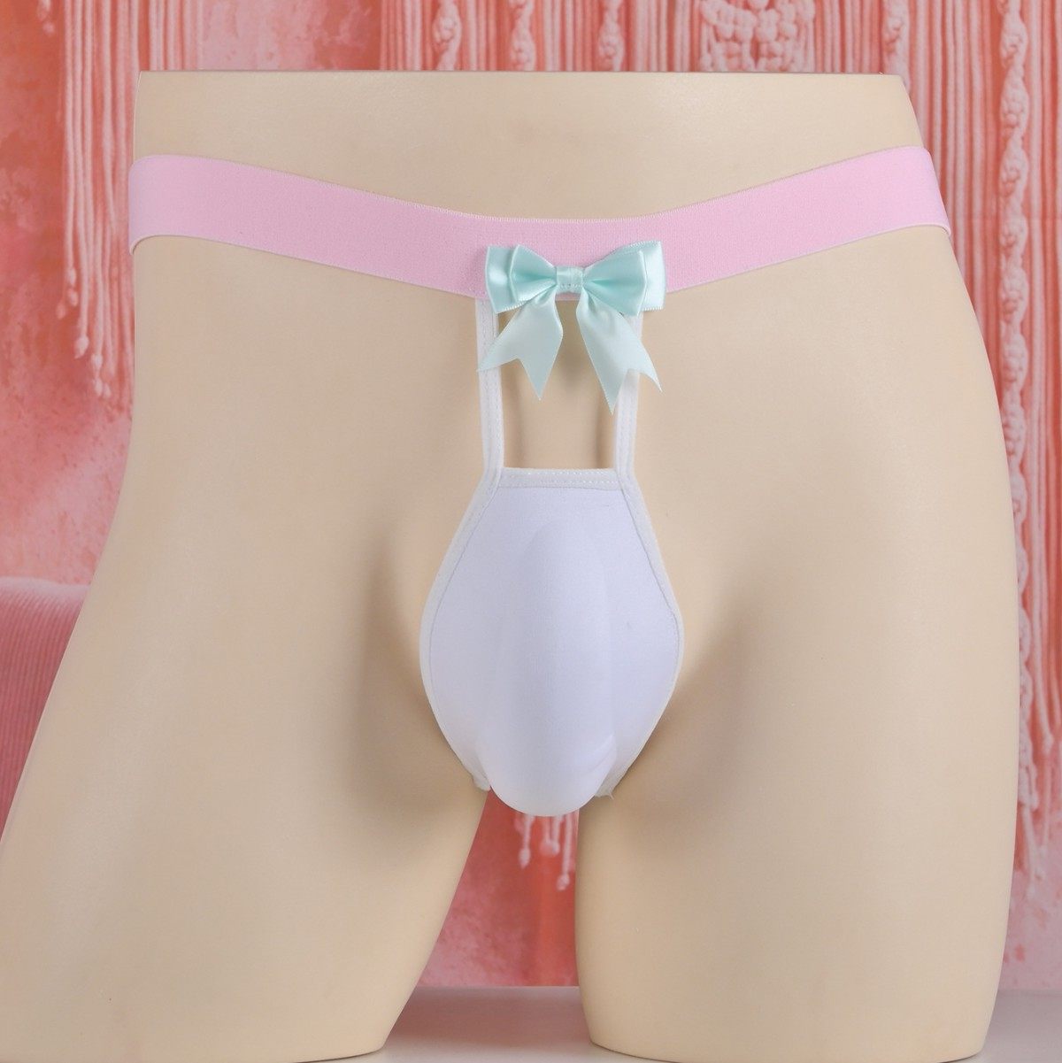 性感蝴蝶结海绵JJ罩凸凸裤低腰男士丁字裤后蕾丝简约内裤T字短裤,女士内衣/男士内衣/家居服,男丁字裤,淘宝优惠券,粉丝福利购,淘宝优惠卷