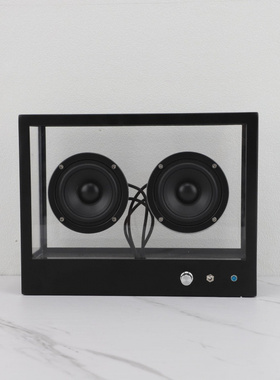 北欧复古蓝牙透明低音炮音响样板间酒柜客厅桌面家居饰品摆件真机