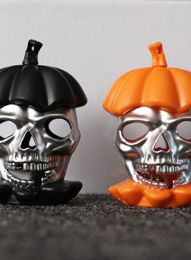 万圣节镂空骷髅头南瓜灯酒吧KTV装饰道具灯LED小夜灯爆款