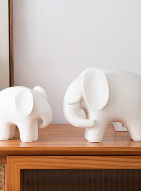 新房大象摆件动物玄关客厅家居办公室桌面电视柜装饰乔迁新居礼物