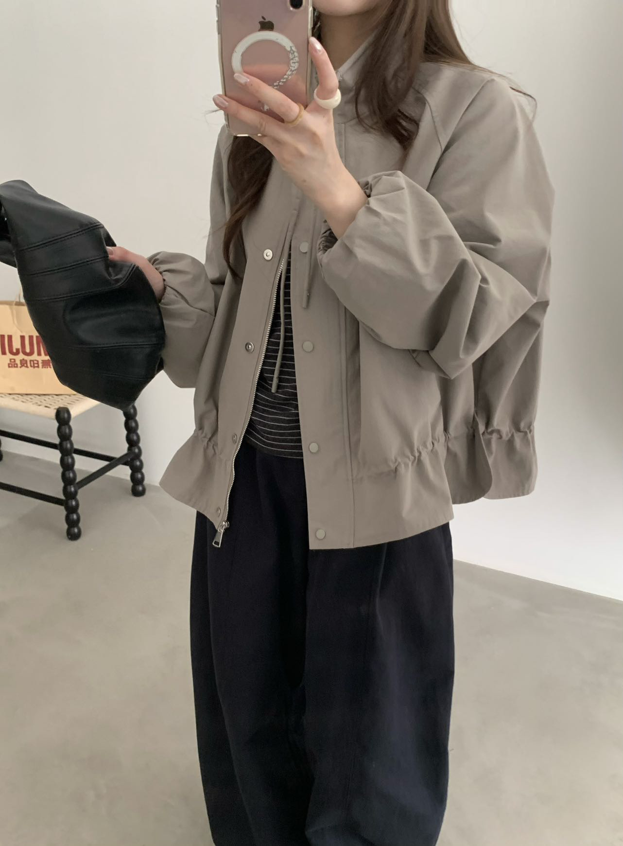 韩系高级感风衣外套女2026年短外套