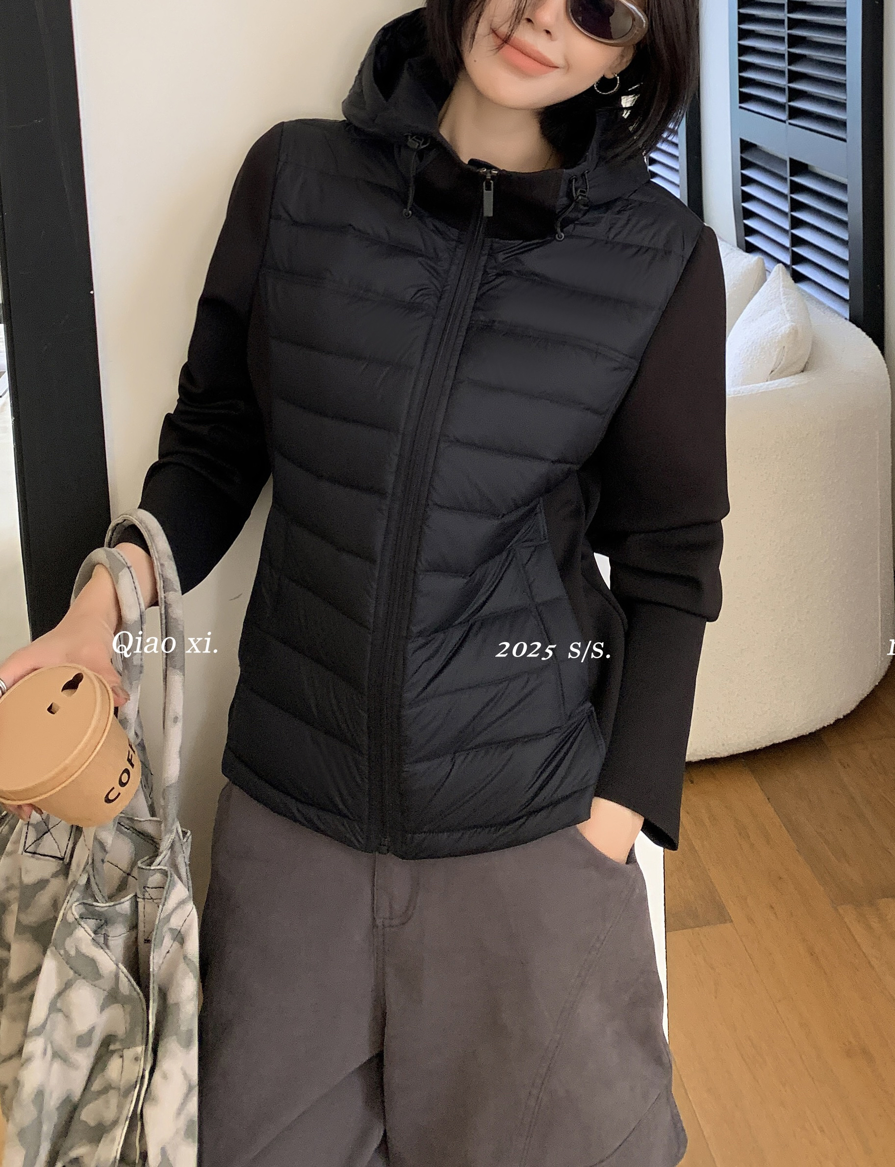 2025新款鹅绒服带帽子轻羽绒服女款巨好看的洋气外套轻薄D58879