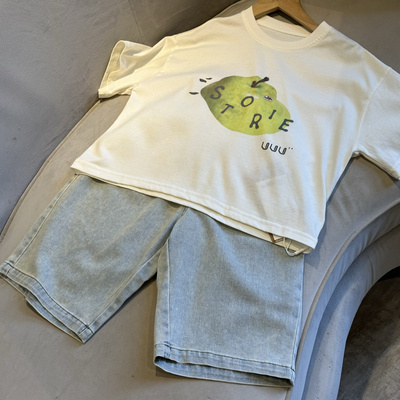 vogue baby beginning 实体精品童装店 男童夏季字母印花短袖T恤