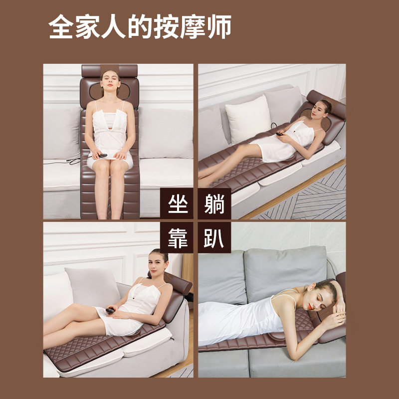 恩隆颈椎按器仪全身颈部腰部背部按垫电动枕头家用床垫靠椅垫