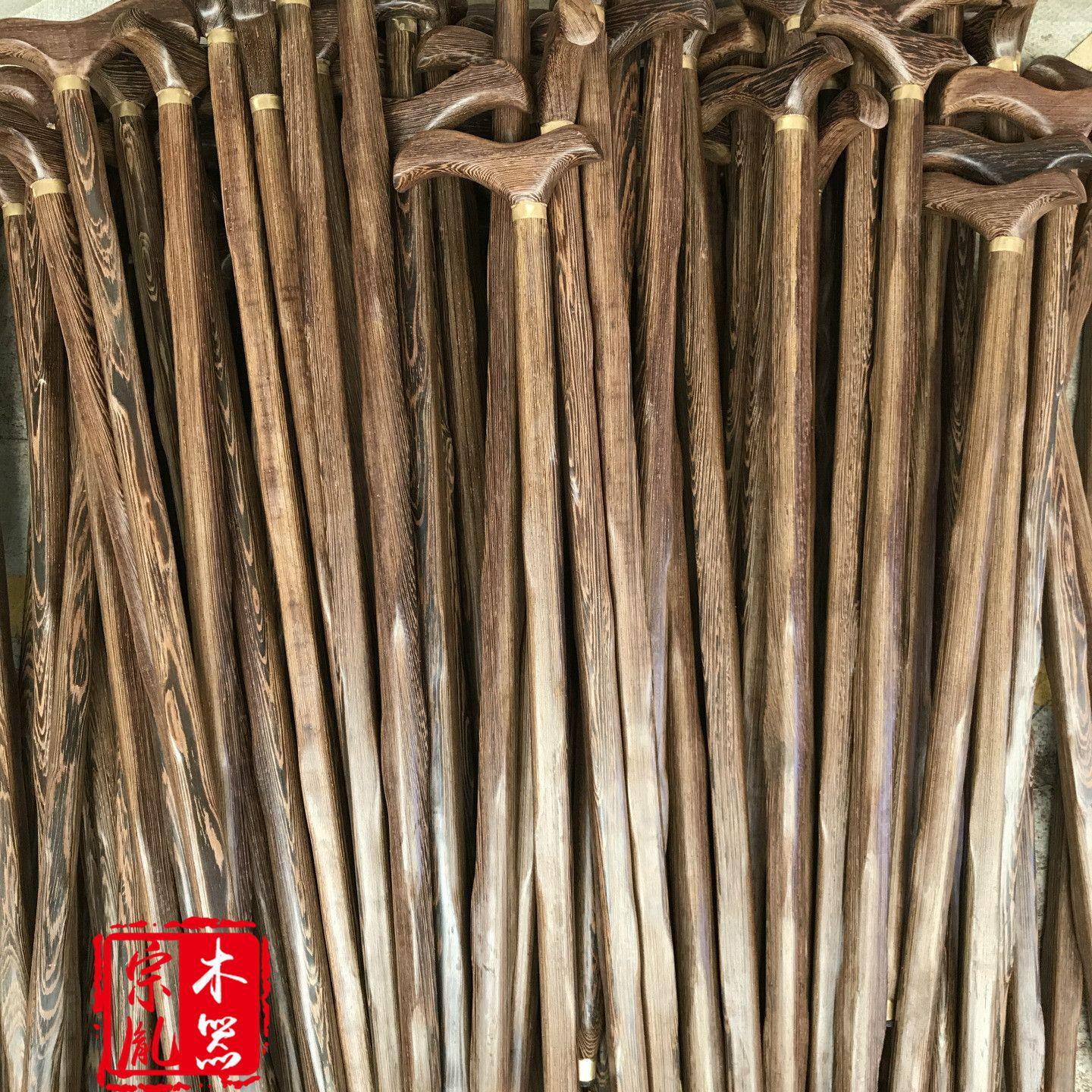 红木拐杖木质绅士登山棍老年人用超长檀木柺棍
