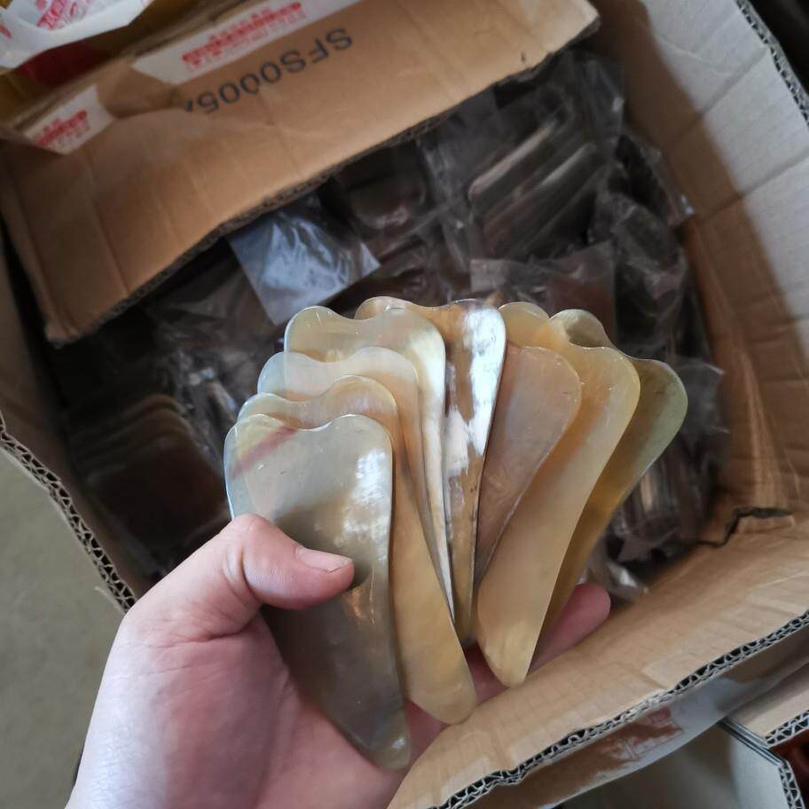 牛角刮痧板拨筋棒水牛角刮痧板牛角材质