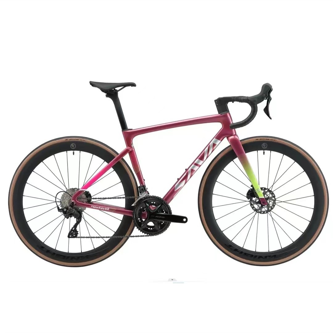 萨瓦F20  R7120-24速碳纤维一体车把内走线油碟公路自行车