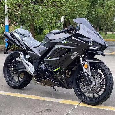 上牌摩托车整车全新川崎H2跑车400c燃油车双杠水冷电喷小忍者机车