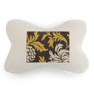 中国风日本风菊花插画汽车头枕颈枕座椅枕头