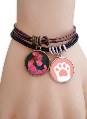 鲤鱼紫色尾巴猫咪礼品手链