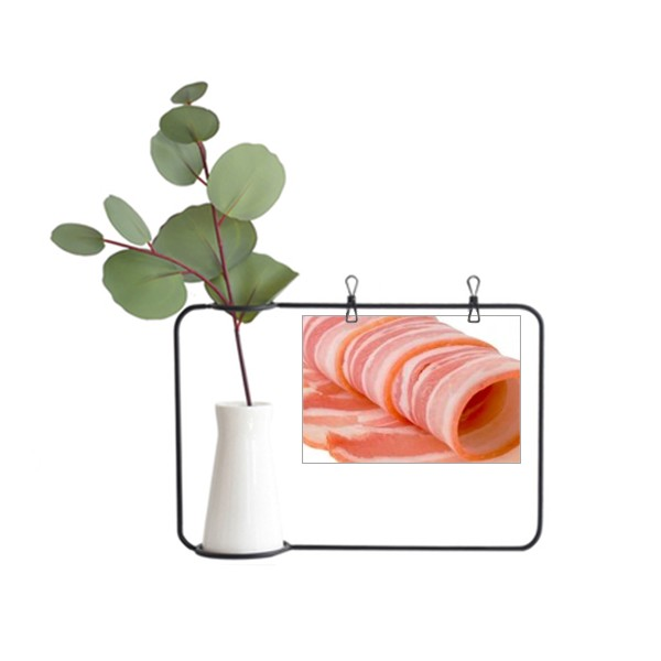 羊排卷生肉食物美味金属相框陶瓷花瓶装饰