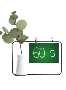 科学知识60秒金属相框陶瓷花瓶装饰