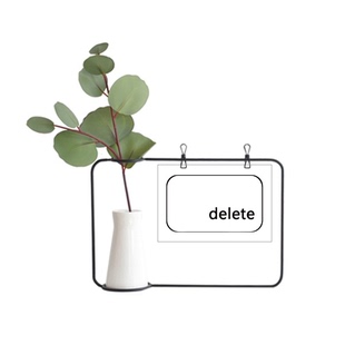 键盘符号delete删除键金属相框陶瓷花瓶装饰
