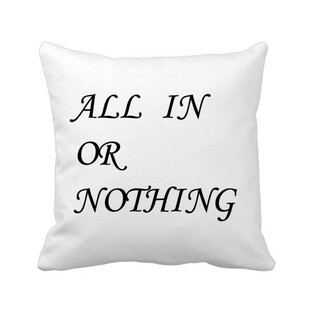 成王败寇孤注一掷名言方形抱枕靠枕沙发靠垫双面含芯礼物