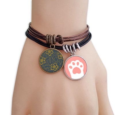 日本花纹猫咪礼品手链