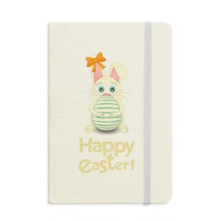 复活节快乐节日彩蛋蝴蝶结硬质笔记本办公记事本子学生用