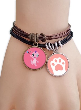 粉色猫咪礼品手链