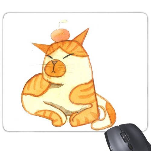 喵吉那些猫之橘子橙猫游戏办公防滑橡胶鼠标垫礼物