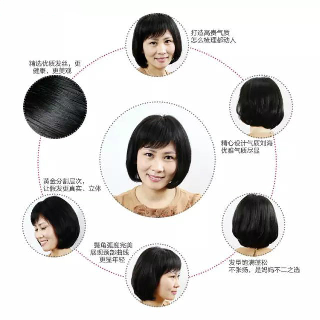 Perruque OTHER   cheveux raides Court - Ref 2609823 Image 4