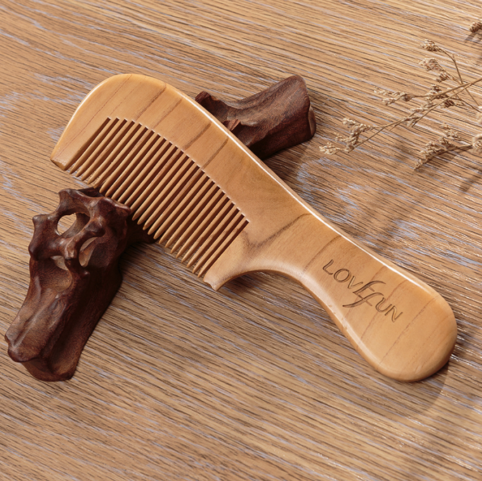 定制梳子刻字木梳长发随身防静电