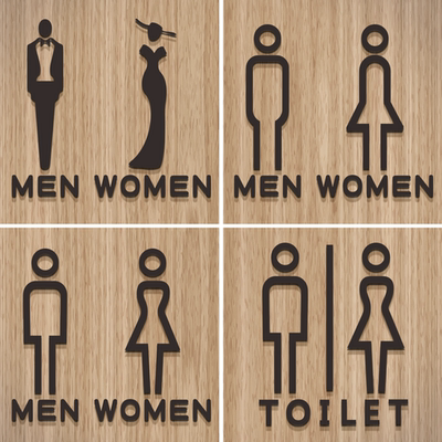 洗手间标识牌卫生间WC标志牌