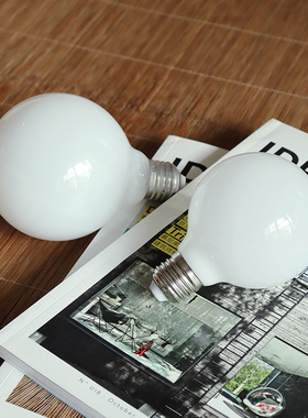 无频闪360°全发光led龙珠灯泡G80G95灯泡光源圆形奶白色玻璃球泡