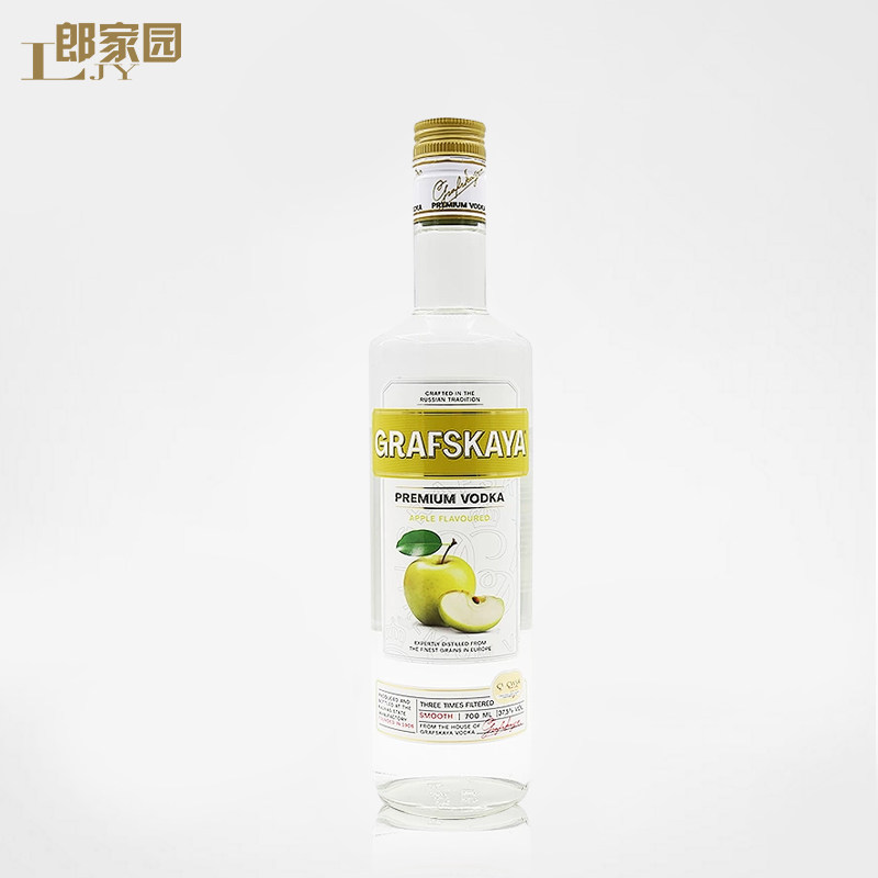 GRAFSKAYA格拉夫苹果味伏特加700ml果味鸡尾酒基酒调酒洋酒正品,酒类,伏特加/Vodka,淘宝优惠券,粉丝福利购,淘宝优惠卷
