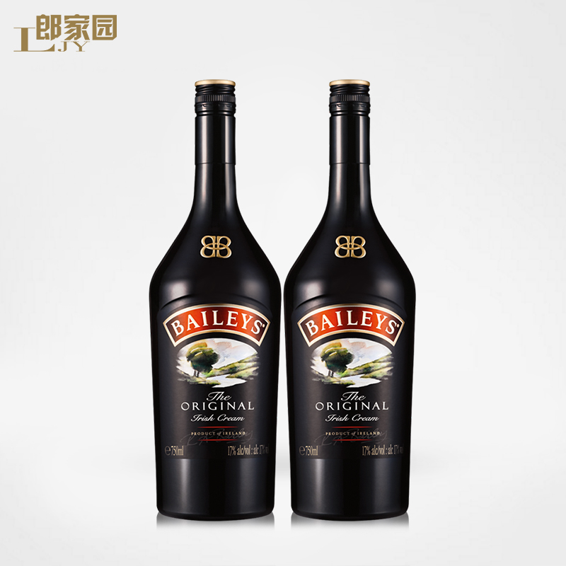 郎家园洋酒包邮BAILEY’S 爱尔兰百利甜酒奶油利口酒双支700ml